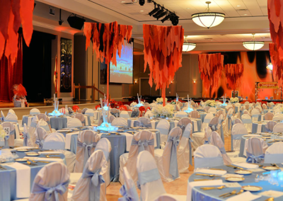 Fire and Ice themed charity fundraiser event in Ocala, Florida.