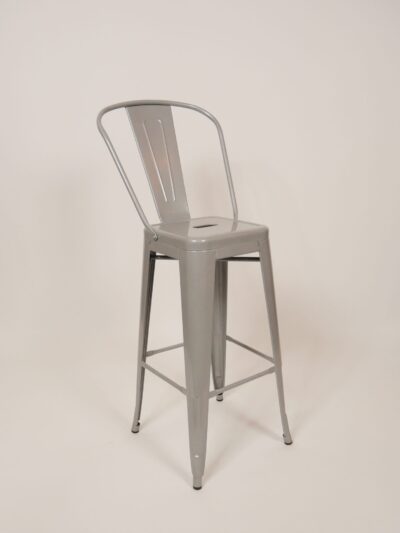 GREY METAL BARSTOOL