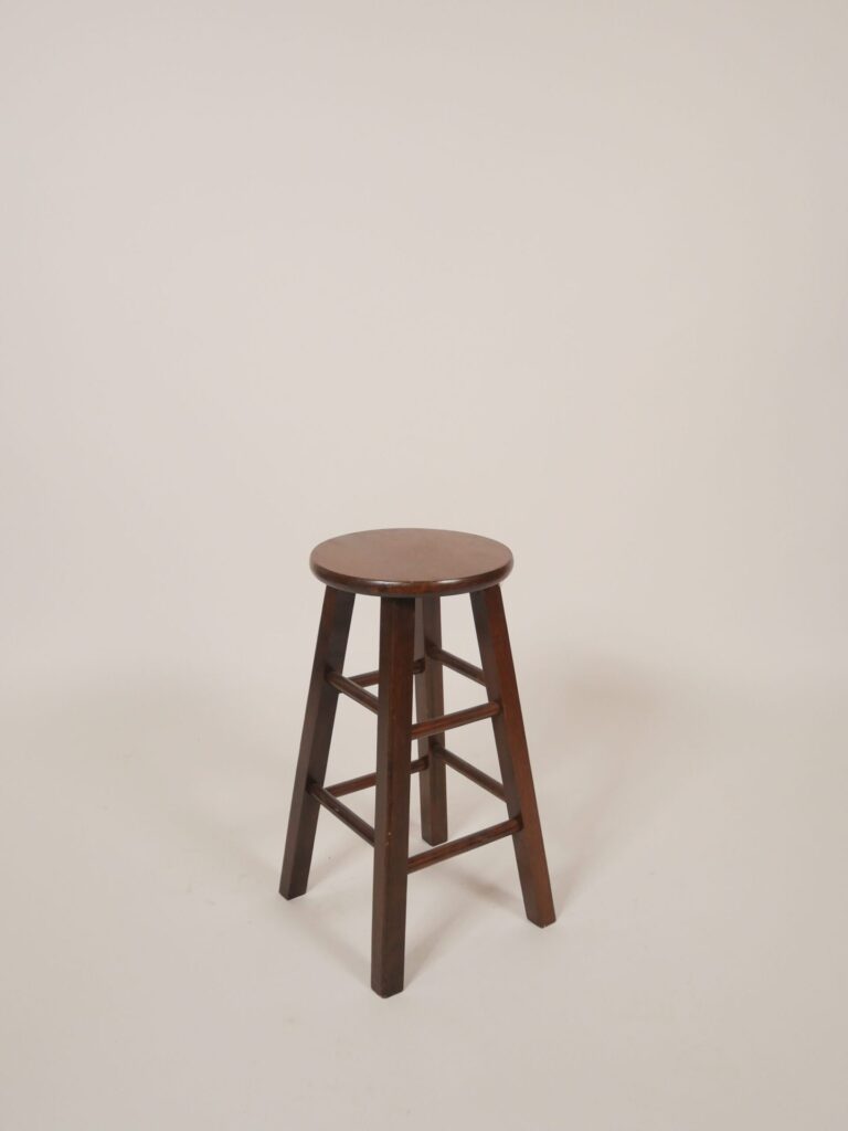ANTIQUE WALNUT COUNTER STOOL