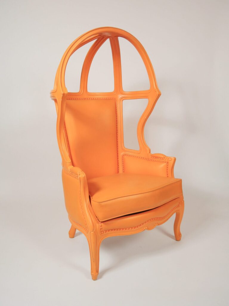 ORANGE CANOPY ACCENT CHAIR