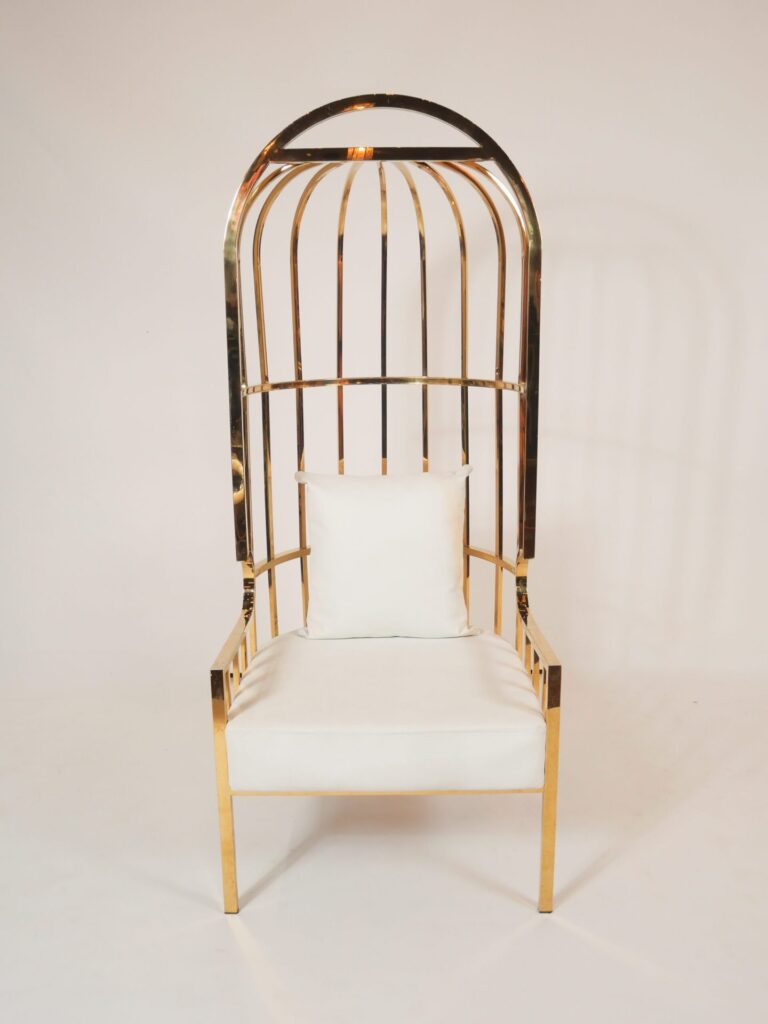 GOLD CANOPY ACCENT CHAIR