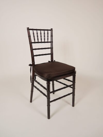 Mahogany Chiavari brown chair rental