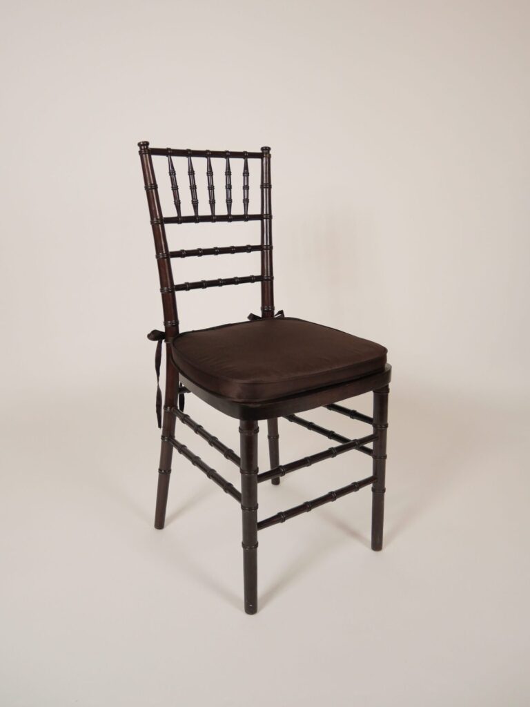 Mahogany Chiavari brown chair rental