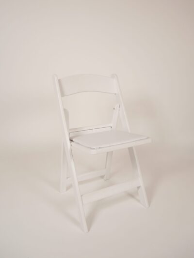 White Garden folding chair rental