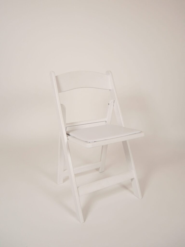 White Garden folding chair rental