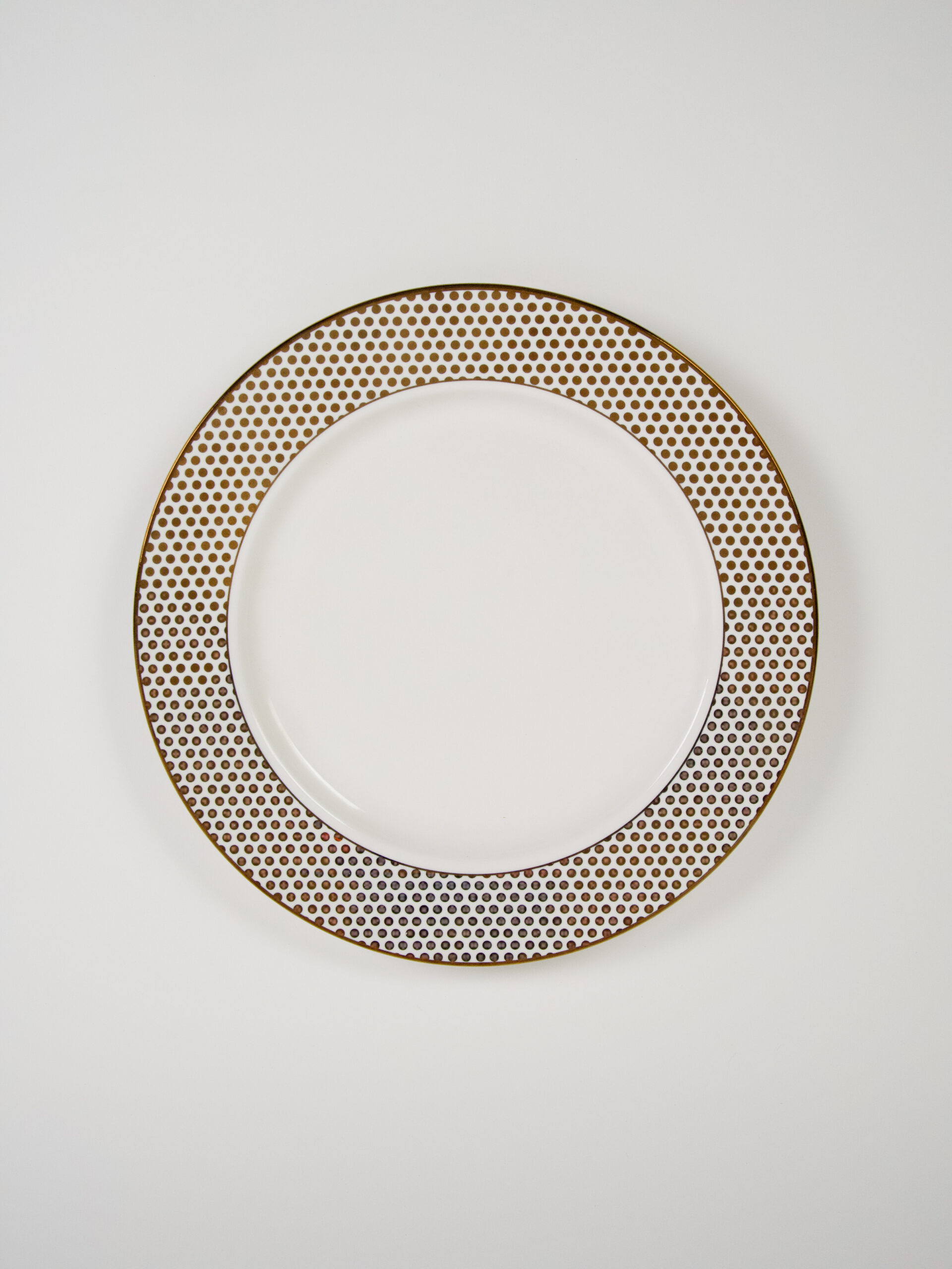 GOLD DOTTIE DINNER PLATE 10.75"