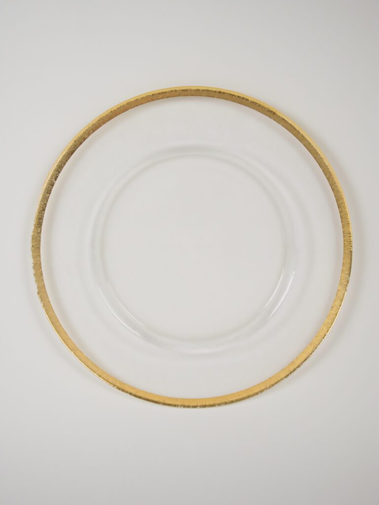 GOLD ECLISSE GLASS CHARGER
