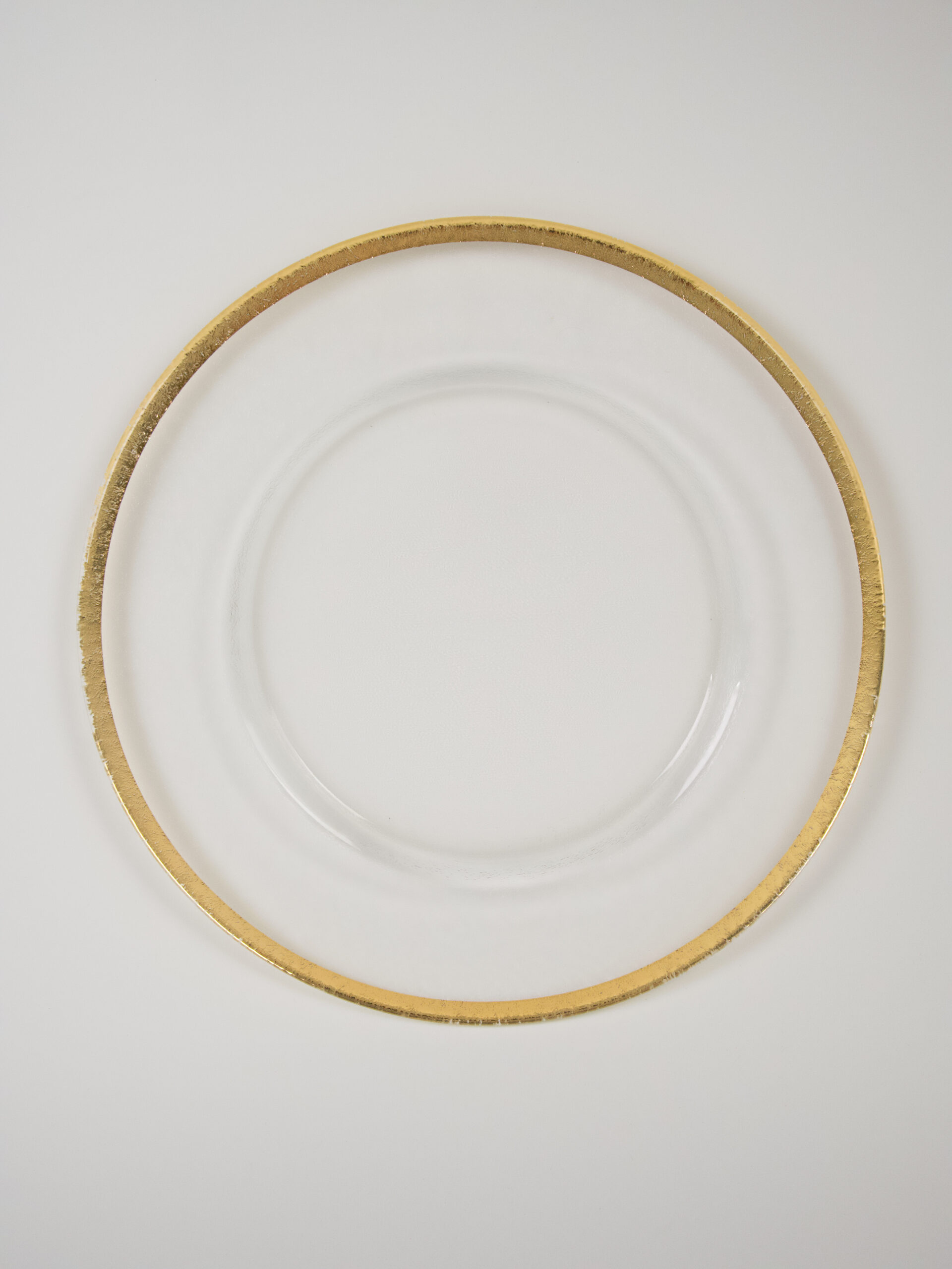 GOLD ECLISSE GLASS CHARGER PLATE