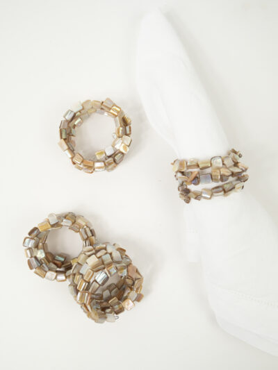 PEARLESCENT STONES NAPKIN RING