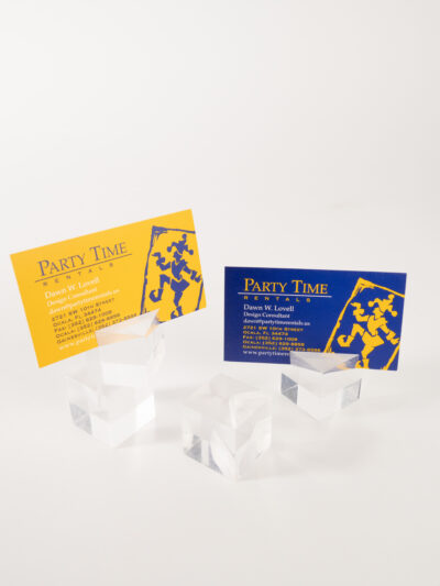 ACRYLIC CUBE CARD HOLDER