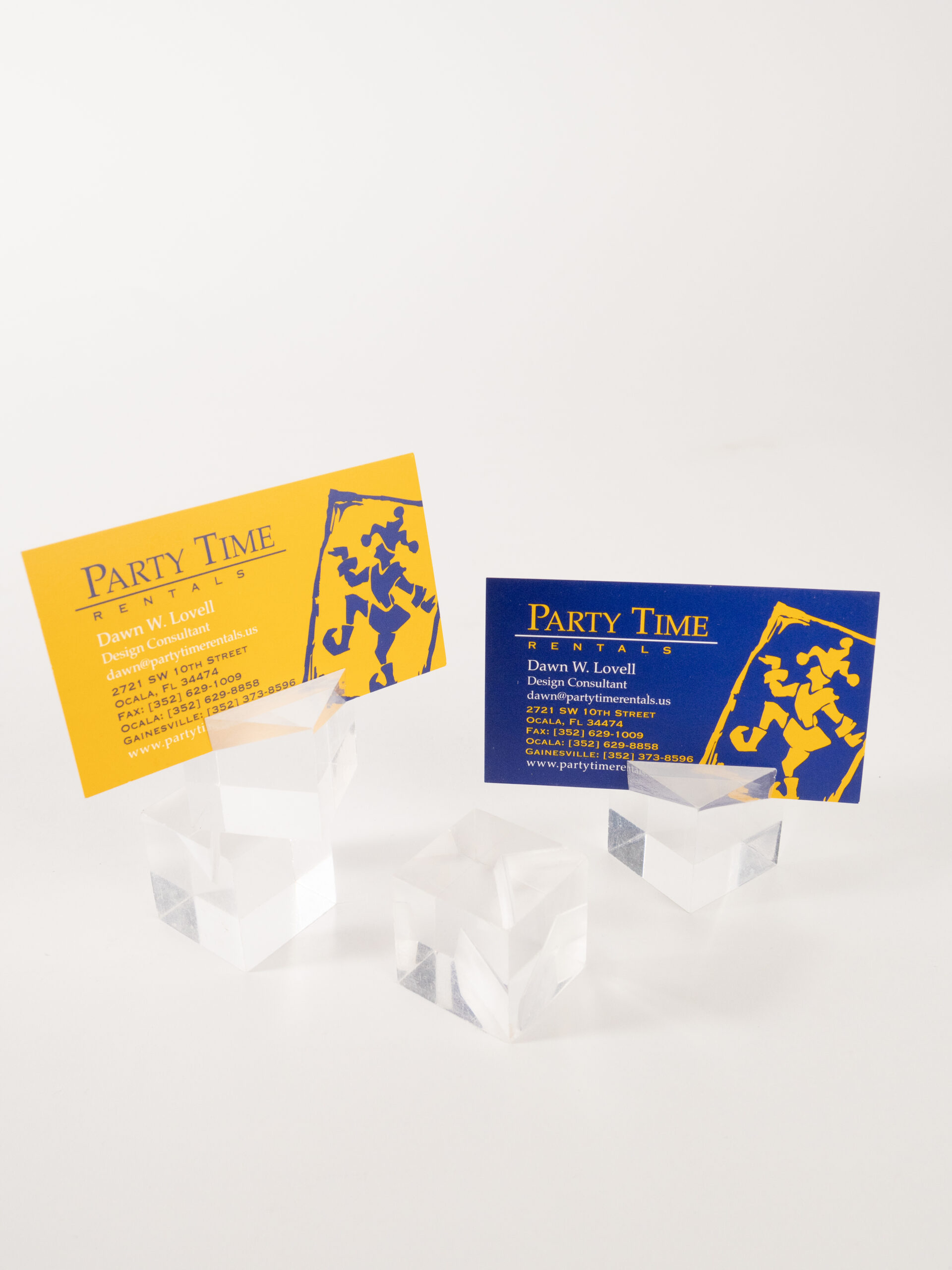 ACRYLIC CUBE CARD HOLDER