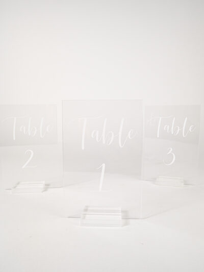 ACRYLIC TABLE NUMBER
