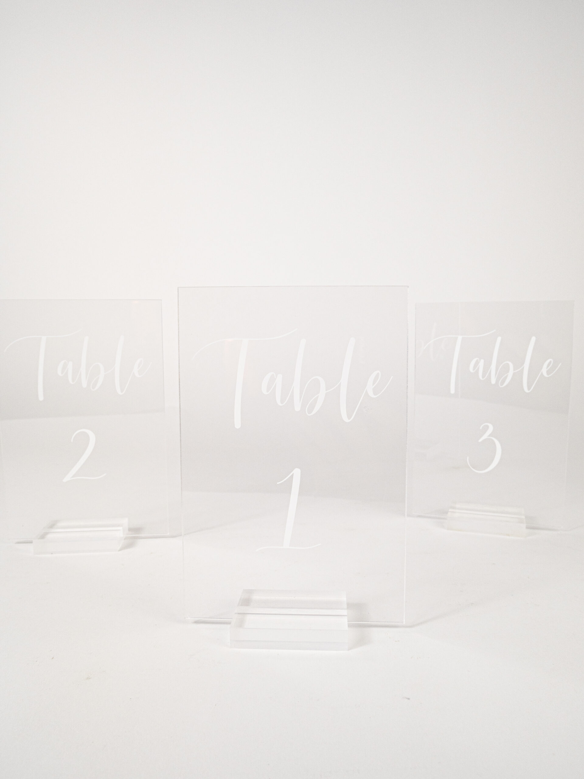 ACRYLIC TABLE NUMBER
