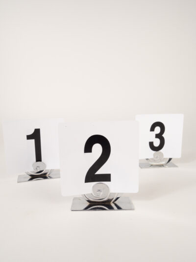 SPIRAL TABLE NUMBER STAND