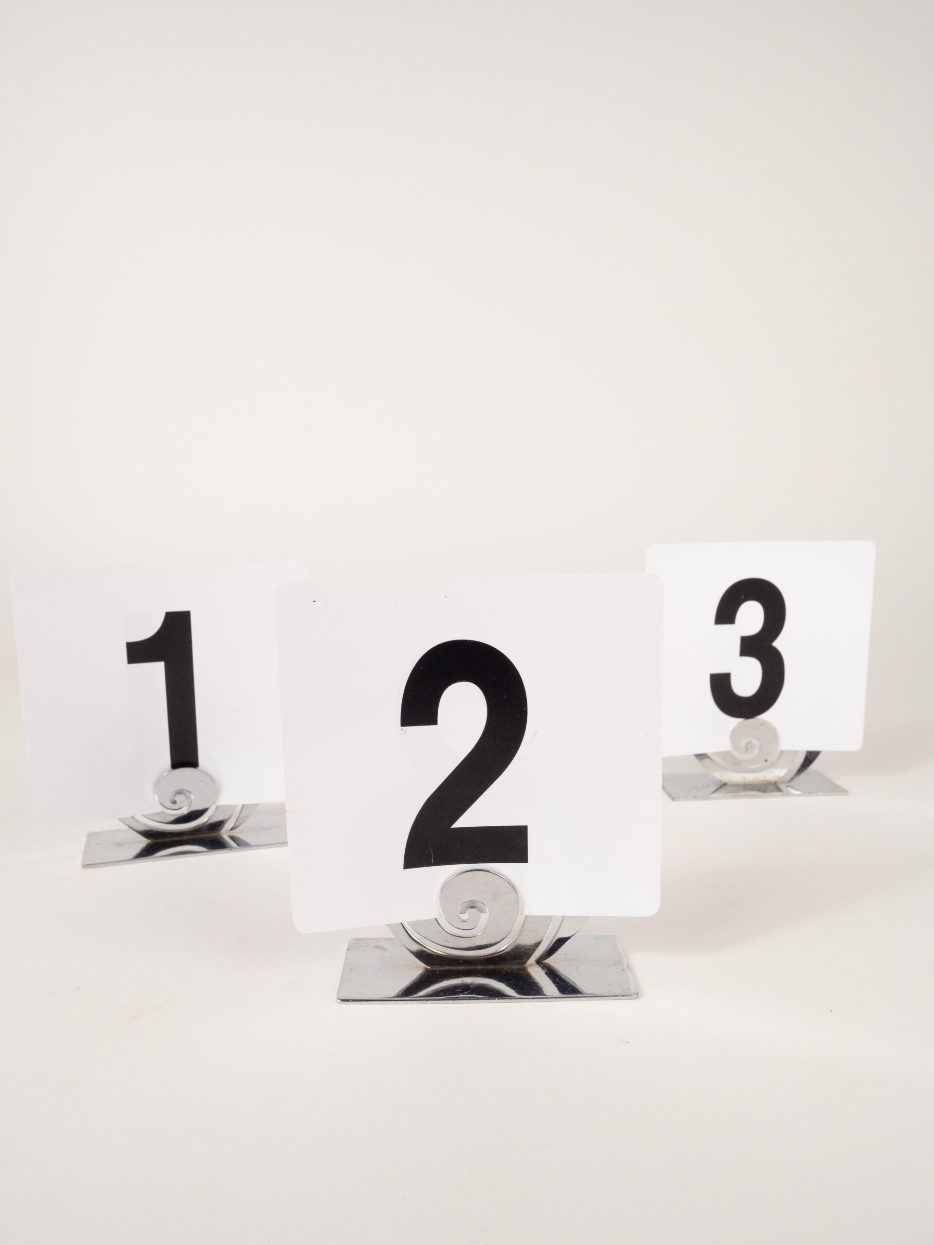 SPIRAL TABLE NUMBER STAND