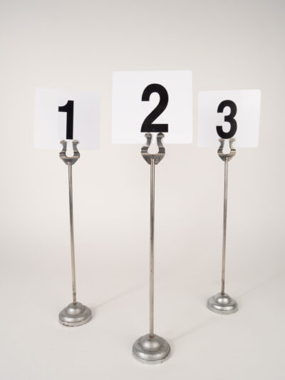 HARP TABLE NUMBER STAND 12"