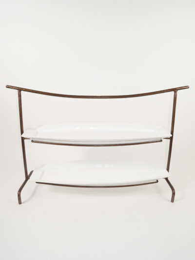 COPPER RECTANGULAR 2 PLATE TRAY