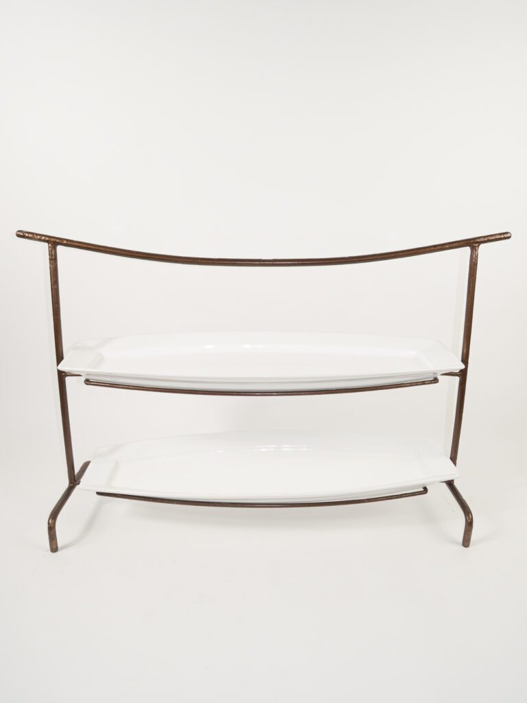 COPPER RECTANGULAR 2 PLATE TRAY