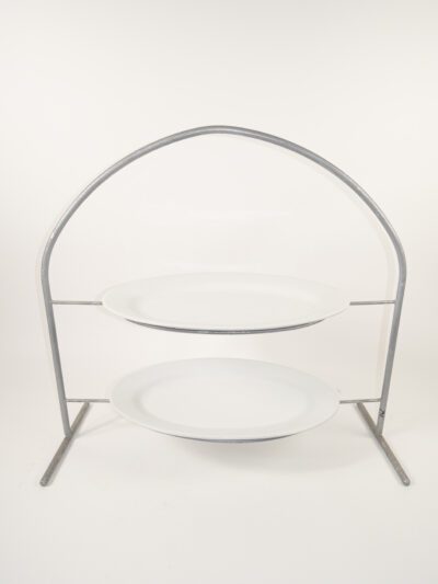 SILVER OVAL 2 PLATE TRAY