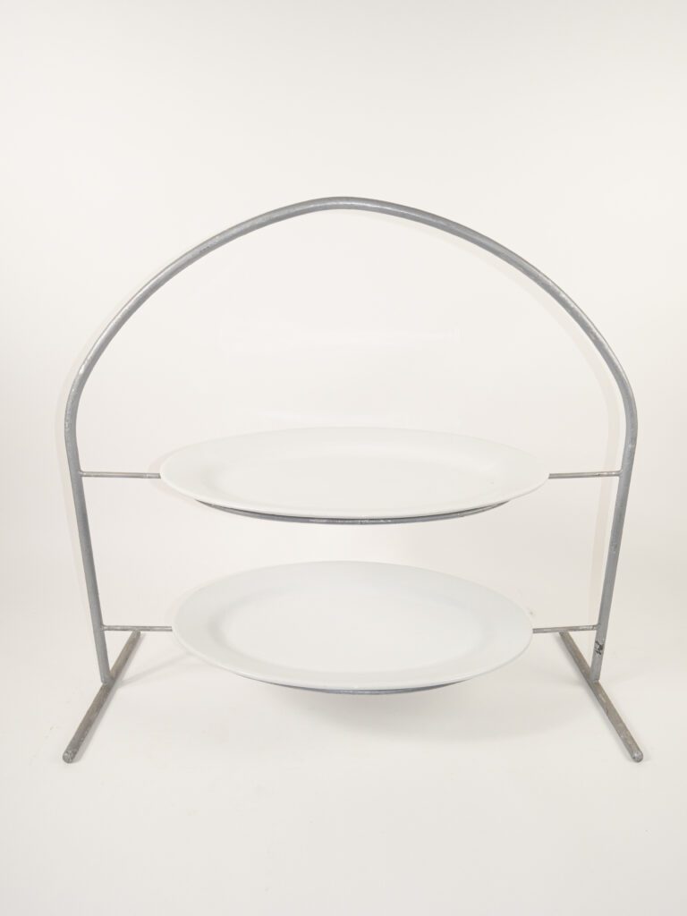SILVER OVAL 2 PLATE TRAY