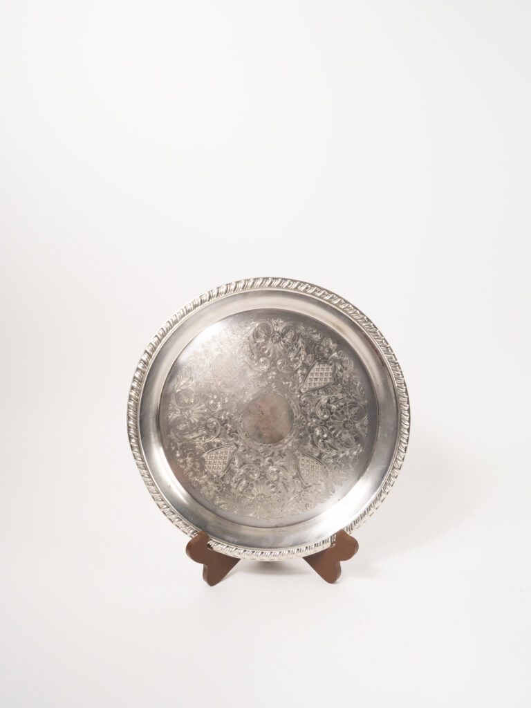 SILVER ROUND TRAY 12"