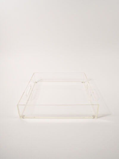 SQUARE ACRYLIC TRAY 12" - INSERTABLE