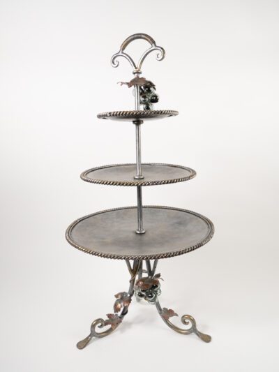 BORDEAUX 3 TIER ROUND FRUIT TRAY