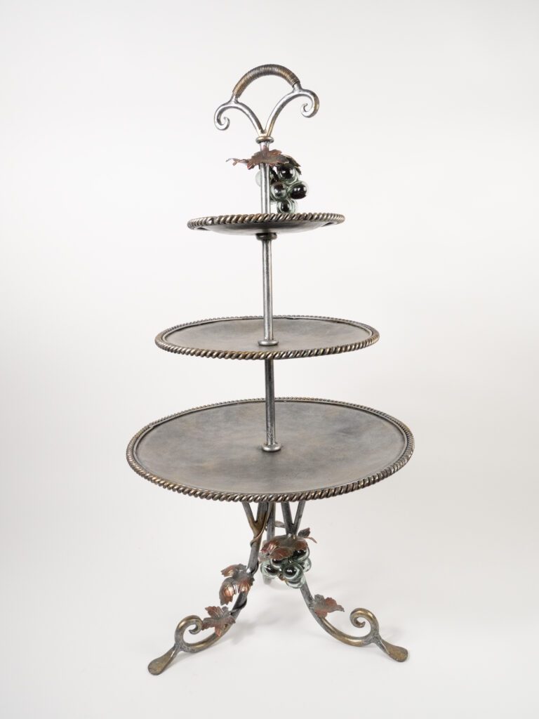 BORDEAUX 3 TIER ROUND FRUIT TRAY