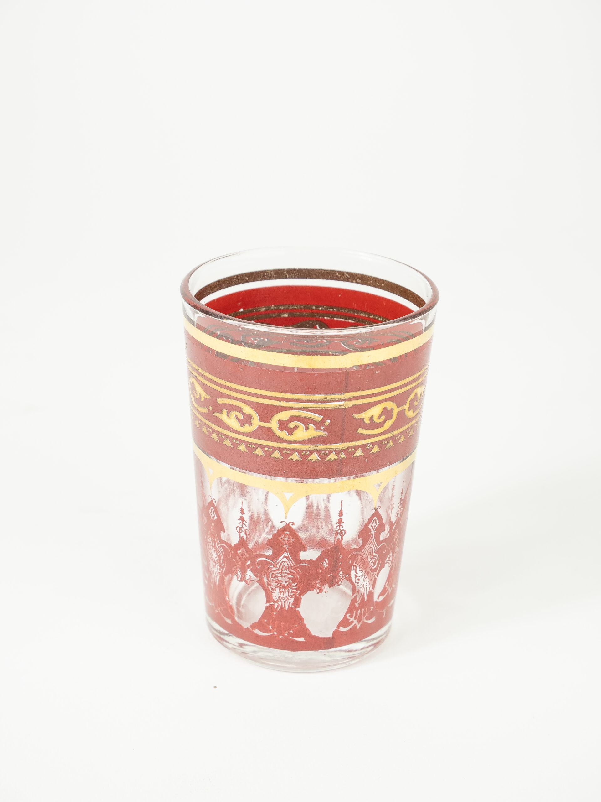 MOROCCAN VINTAGE RED VOTIVE W/ INSERT