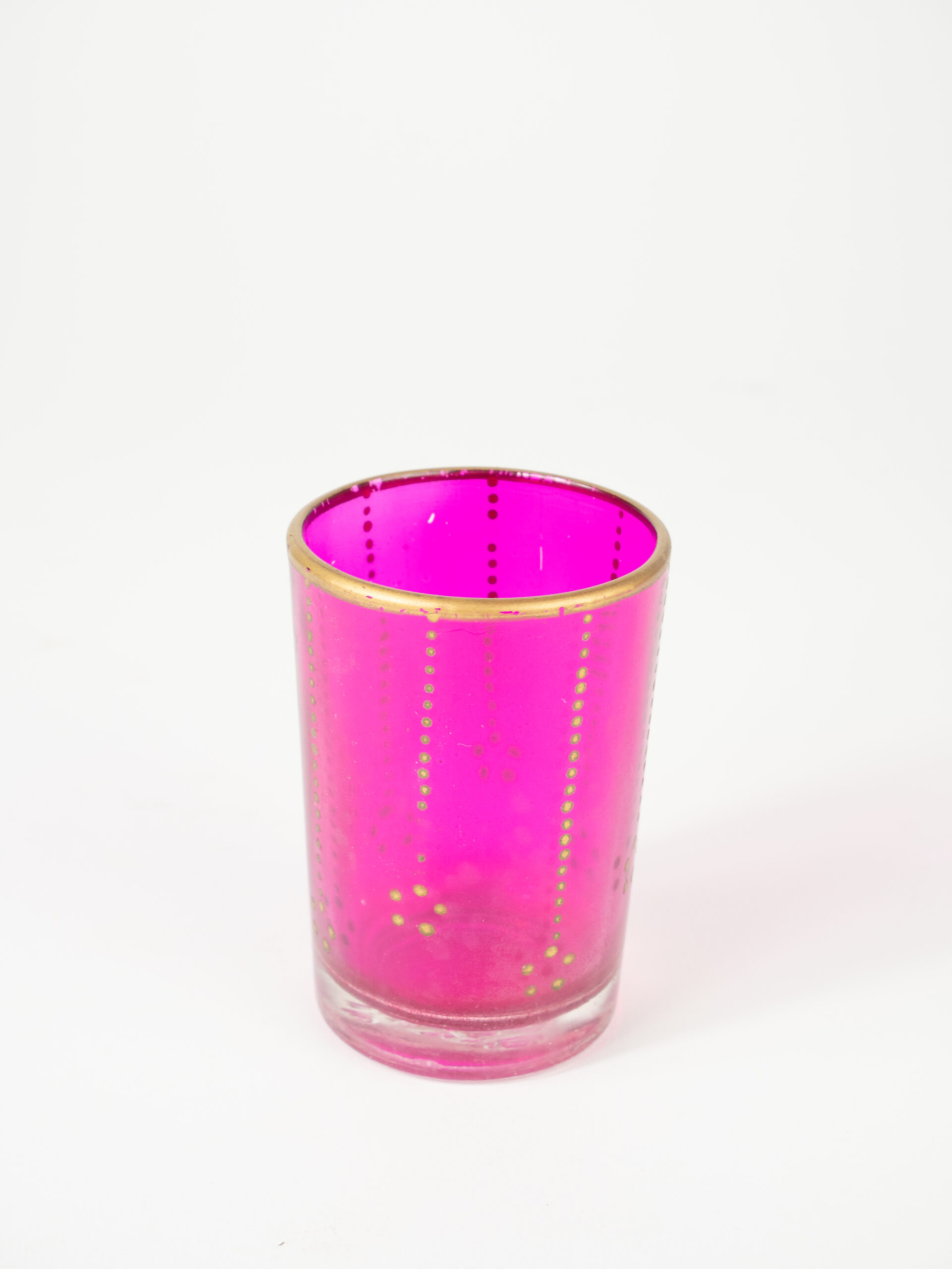 GILDED FUCHSIA VOTIVE W/ INSERT