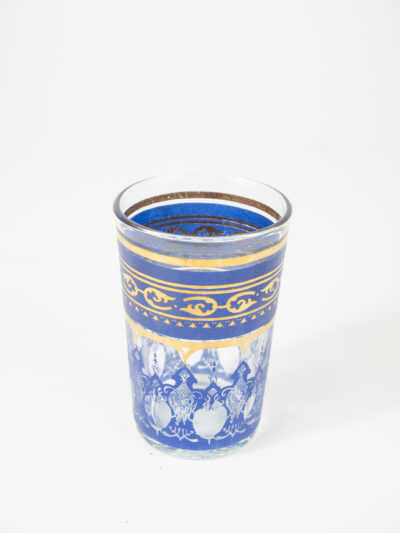 MOROCCAN VINTAGE BLUE VOTIVE W/ INSERT