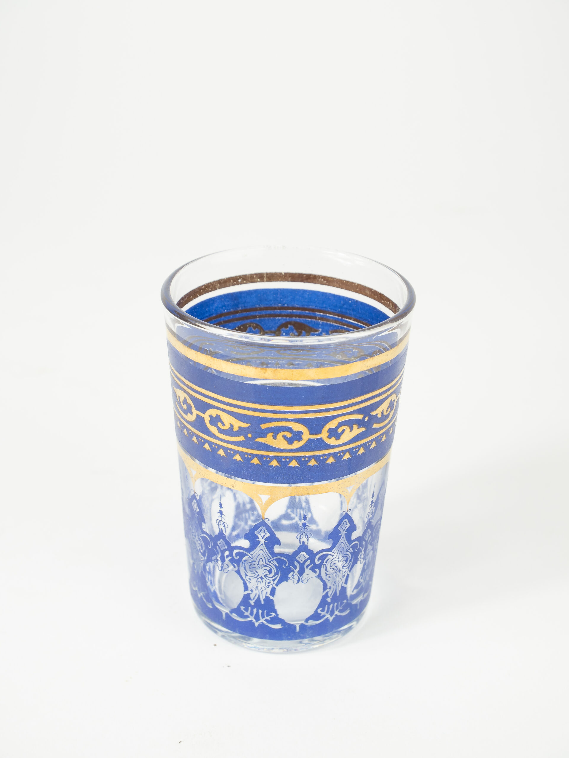 MOROCCAN VINTAGE BLUE VOTIVE W/ INSERT