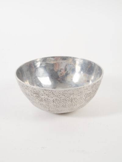 SILVER DIMPLE DIP BOWL 2"H X 4"D