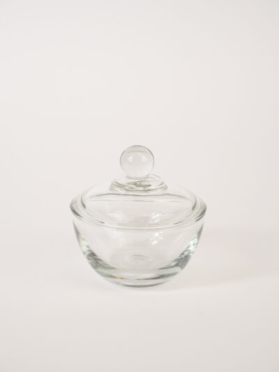 GLASS SUGAR BOWL