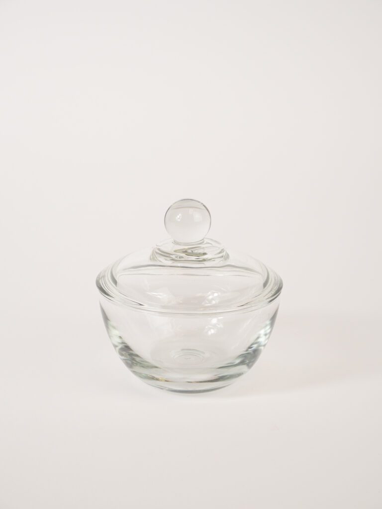 GLASS SUGAR BOWL