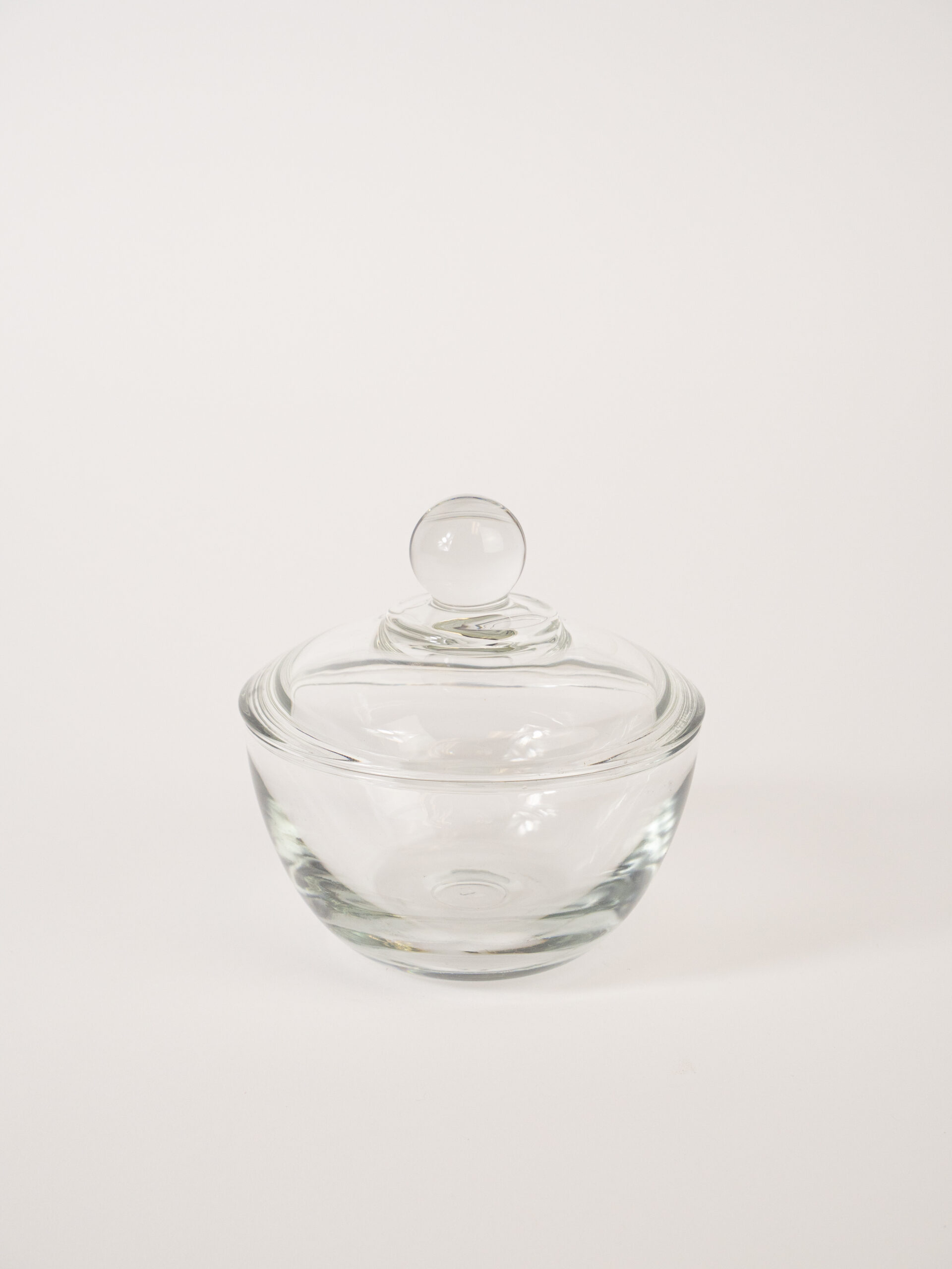 GLASS SUGAR BOWL