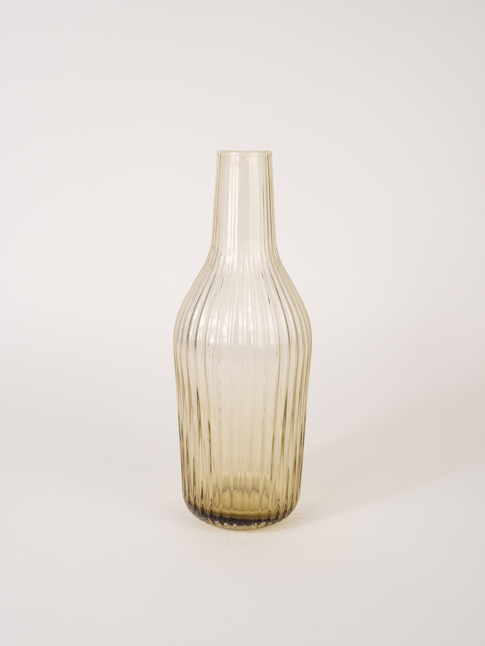 BROWN GLASS CARAFE