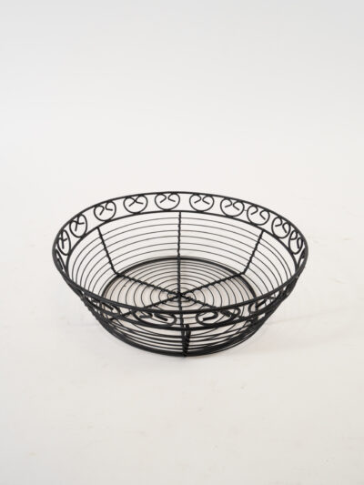 BLACK WIRE BREAD BASKET