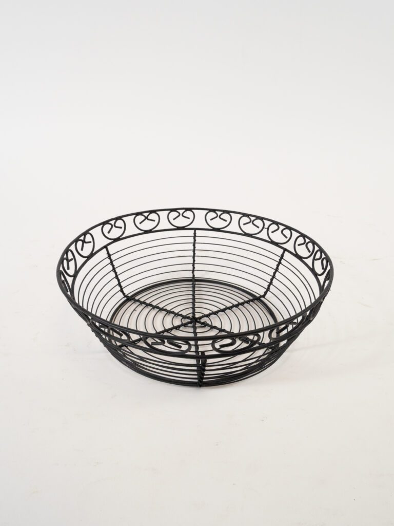 BLACK WIRE BREAD BASKET