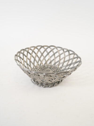 PEWTER BREAD BASKET 10"