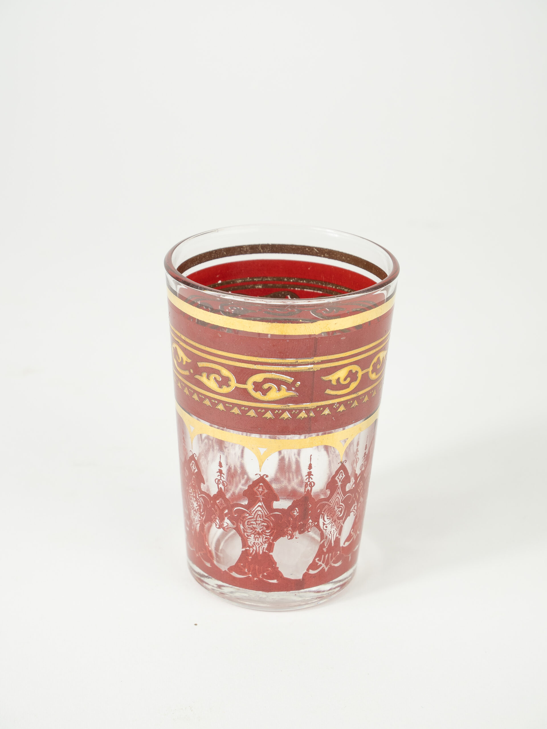 MOROCCAN VINTAGE RED VOTIVE W/ INSERT