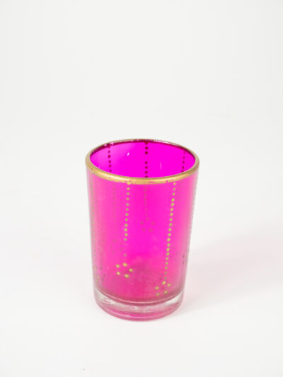 GILDED FUCHSIA VOTIVE W/ INSERT