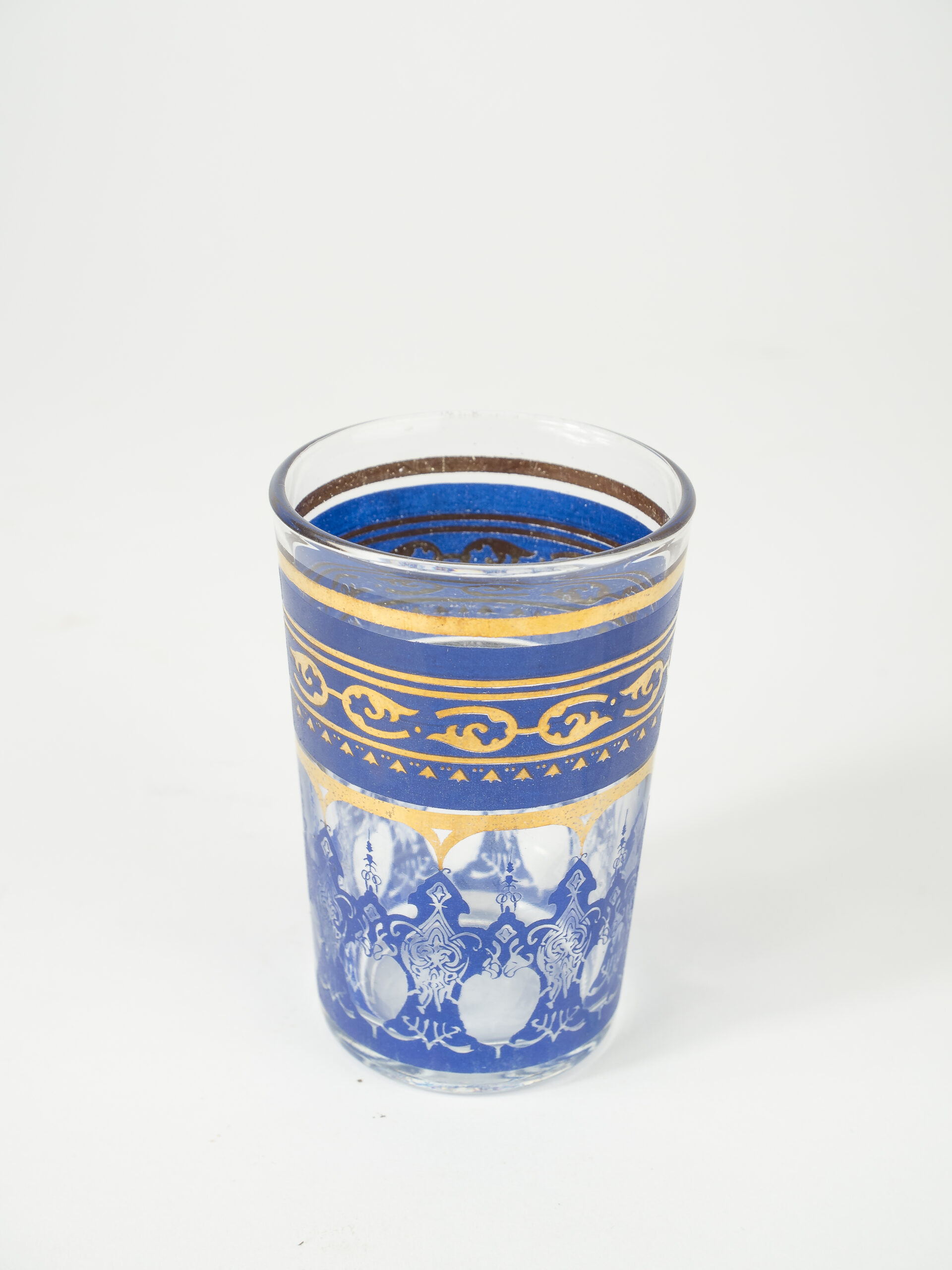 MOROCCAN VINTAGE BLUE VOTIVE W/ INSERT