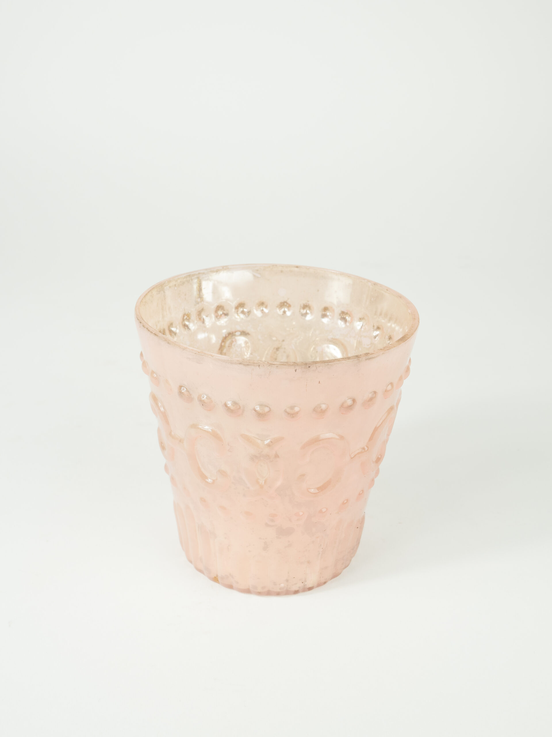 BLUSH VOTIVE 3.8" X 3.8" W/ INSERT