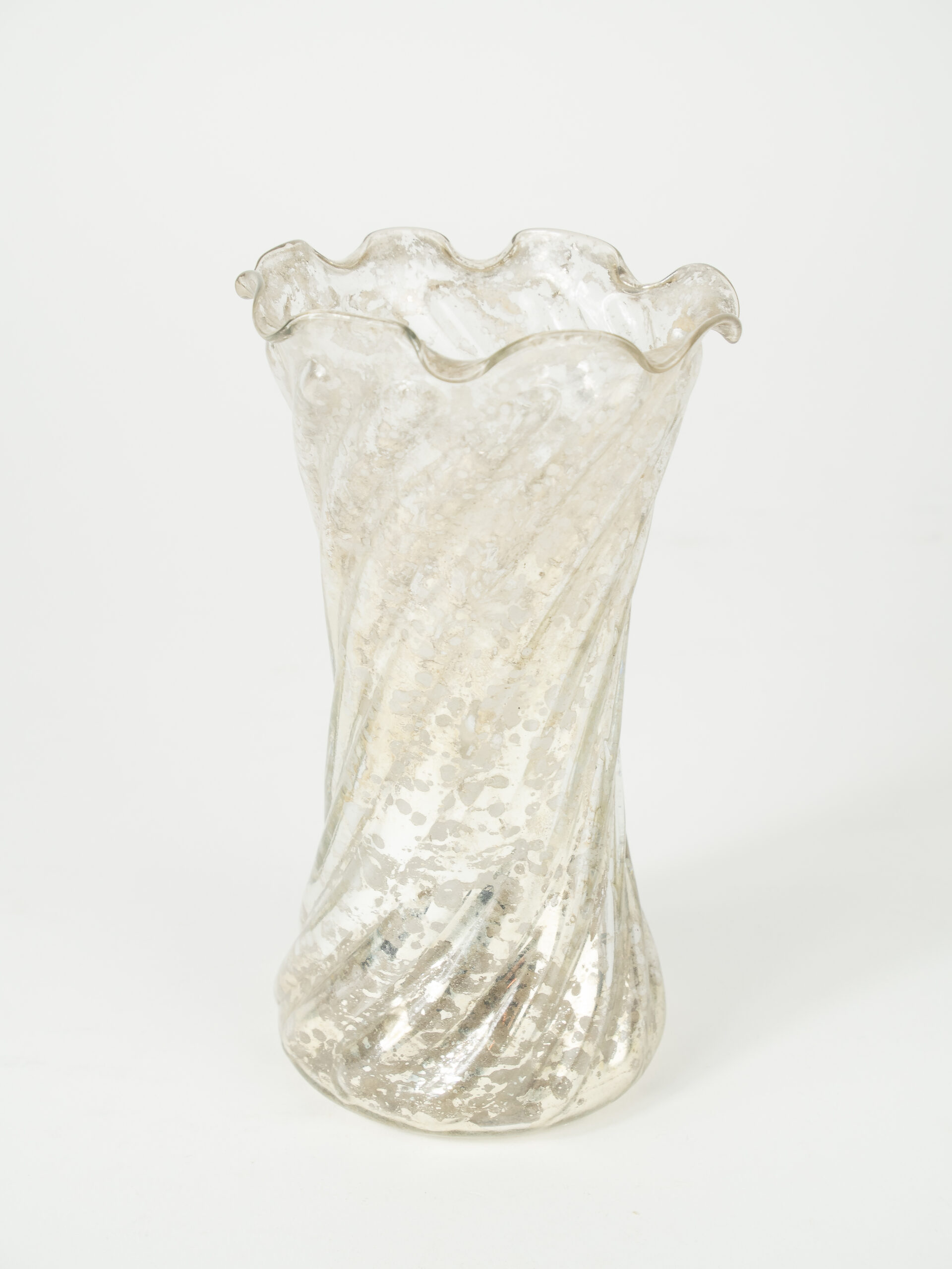 MERCURY SWIRL RUFFLE VASE