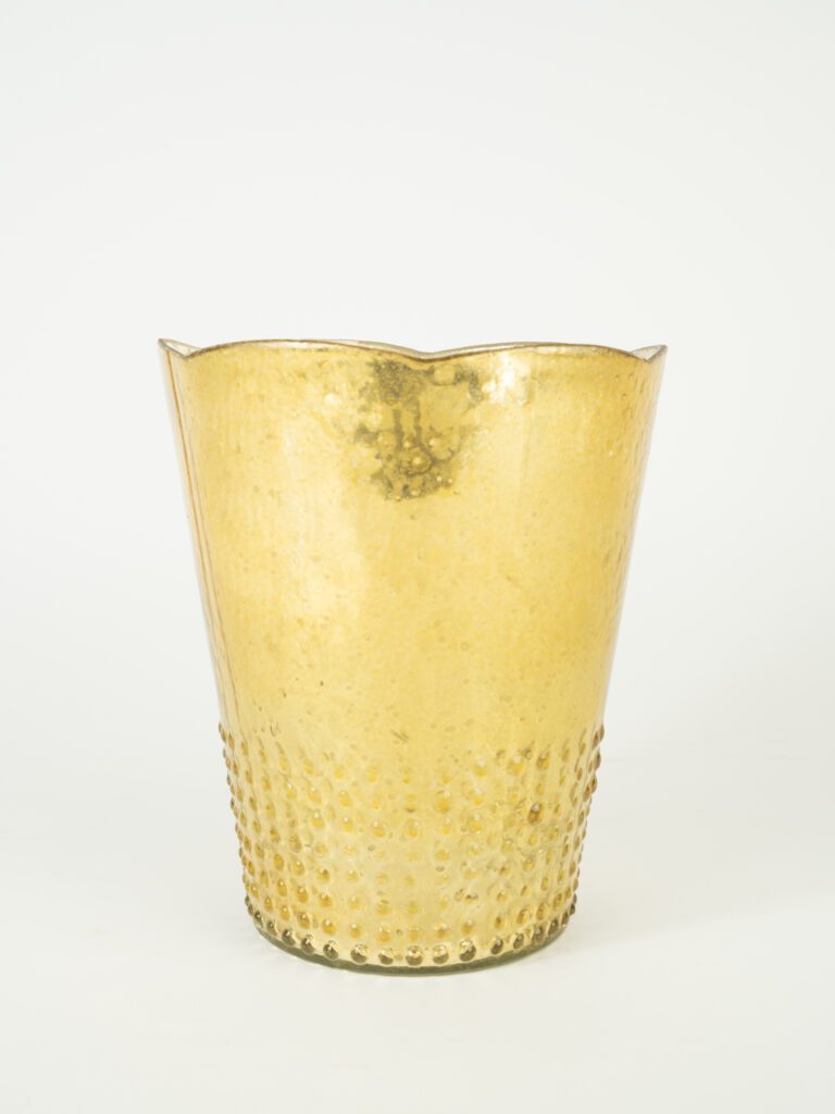 GOLD ARRAY VASE 6" X 7.5"