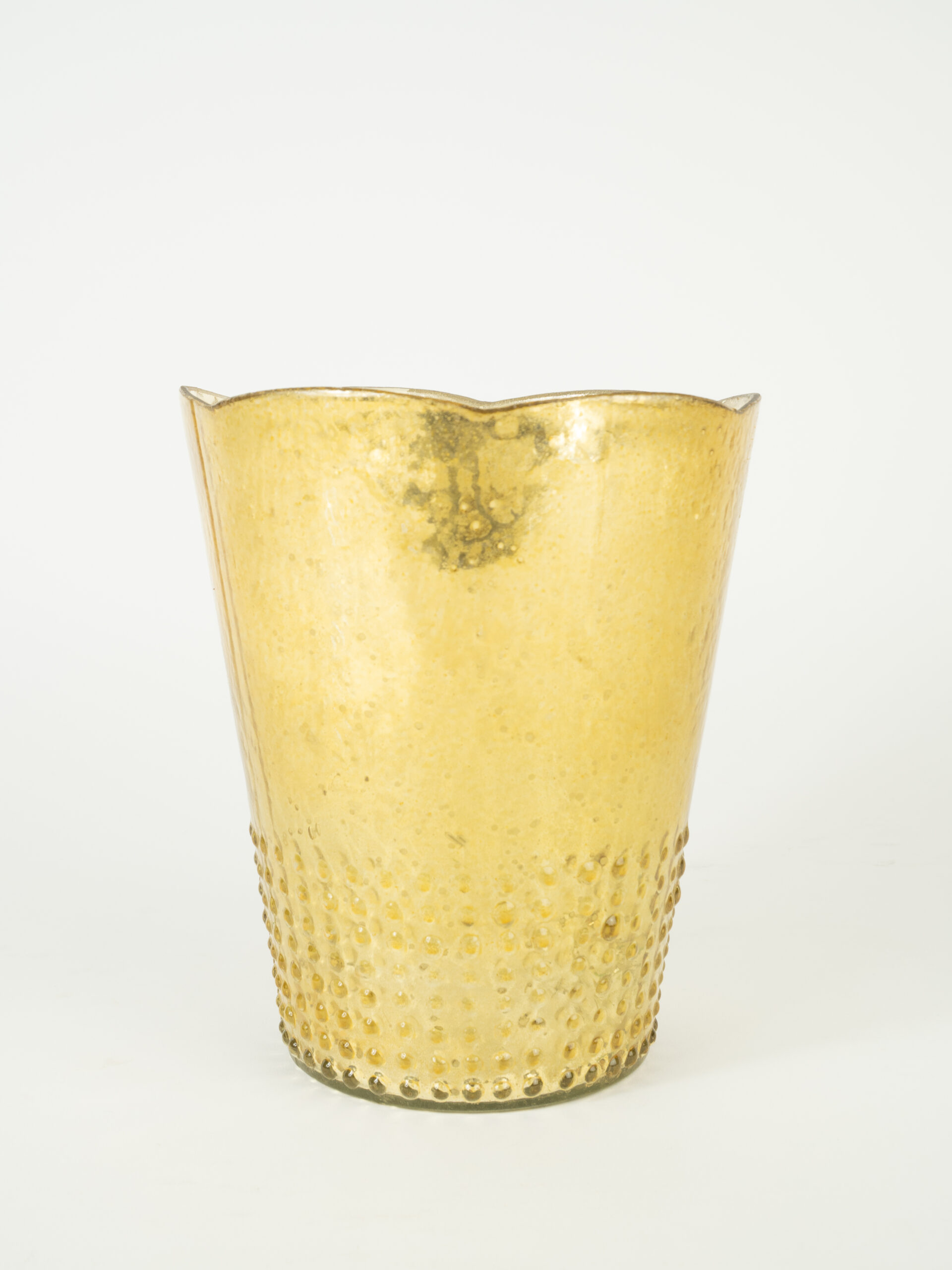 GOLD ARRAY VASE 6" X 7.5"