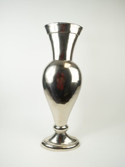 SILVER SILHOUETTE VASE 6.5"X30.5"