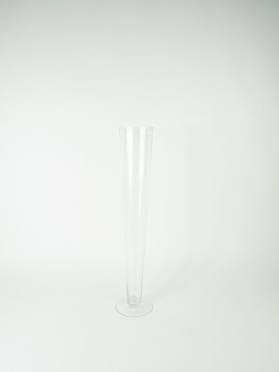 GLASS TRUMPET VASE 24"