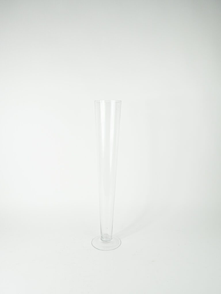 GLASS TRUMPET VASE 24"